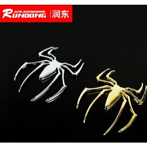 Fashion Metal Spider Vehicle Stick Solid Metal Spider 3D Metal Vehicle Stick
