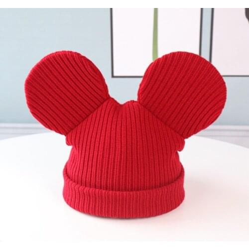 New women child adult casual cotton warm knitted hat cute loveable Rabbit ear beanies skullies gorras