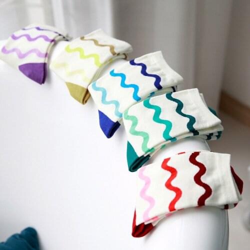 New Fashion Invisible Womens Socks Slippers Sweet Lovely Style Comfortable Wave Striped Socks Slippers