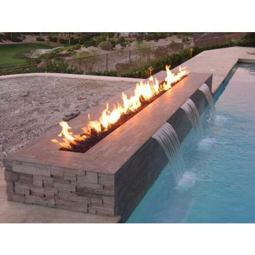 On sale 72 inch fireplace burner with remote control