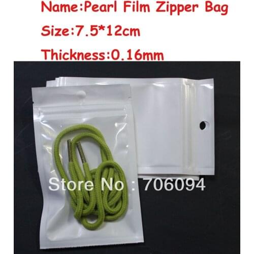 Size:7.5*12cm,200pcs/lot,Pearl White Plastic bag,Pearl film Plastic bag,Polybag,Plastic Package for Gifts