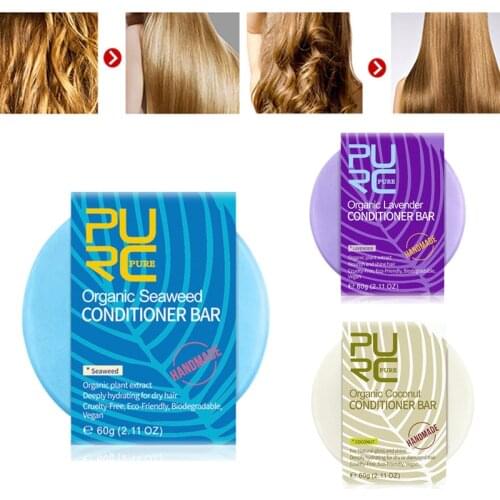 Seaweed/Coconut/Lavender Flavor shampoo Conditioner Deeply hydrating Organic Repair Damage Frizzy Hair Shampoo Bar soap TSLM2