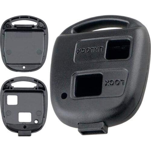 Car Key Shell Case Replacement 2 Button Remote Car Key Shell Case No Blade Fit for Toyota Corolla Land Cruiser YARIS CAMRY RAV4