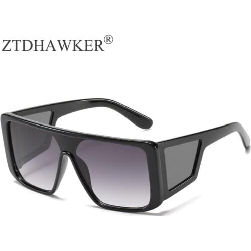 Fashion Ladys Wild Sunglasses Box Personality Mens One Piece Protective Eyeglasses Shades for Women