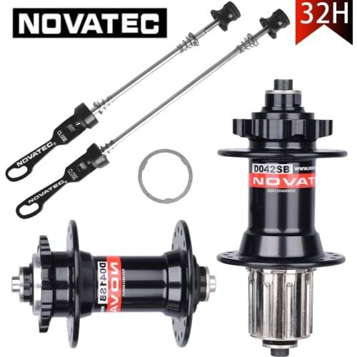 Novatec Hub D041SB/ D042SB Disc Brake MTB Mountain Bike Aluminium Alloy Bearing Parts Bicycle 28 32 36 Holes Red and Black