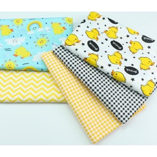 Lovely duck pattern Fabric Meters for Patchwork Quilting Baby Cribs Cushions Blanket Sewing Material 50*160cm
