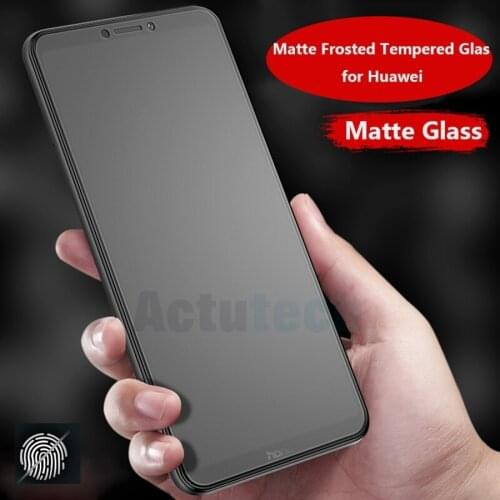 Screen Protector For Huawei Honor 20 9 No Fingerprint Matte Satin Tempered Glass View P20 P30 P40 Pro P Smart Plus Nova P20 lite