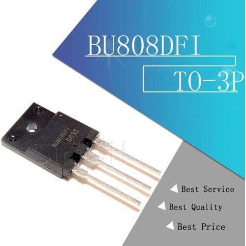 10Pcs/Lot BU808DFI TO-3PF BU808DF BU808D BU808 TO-3P new original