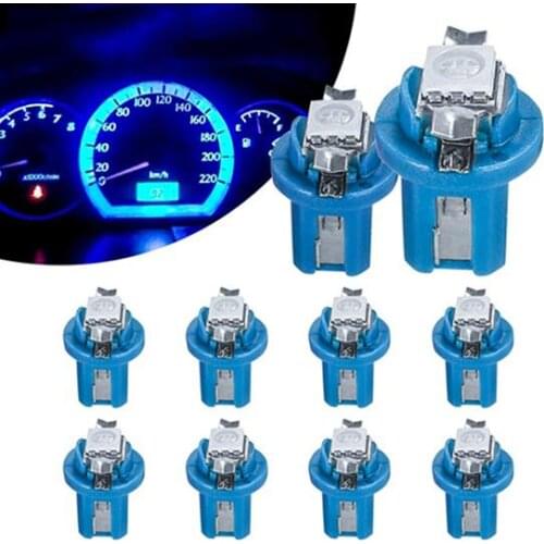 10x B8 5D Gauge LED Car Dashboard Bulbs Width Lamp Panel Light Indicator Lamp DC 12V