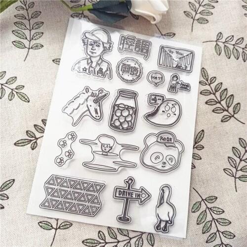 11*16CM Hot sale Wall Transparent Clear Stamps / Silicone Seals Roller Stamp for DIY scrapbooking photo album/Card Making