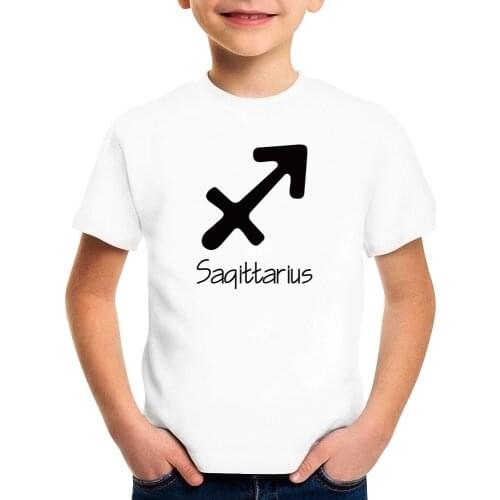 2020 Aries Leo Sagittarius Children T-shirt Boys Girls Summer Clothing Kids Tops Tees Streetwear Men Women Family T Shirt