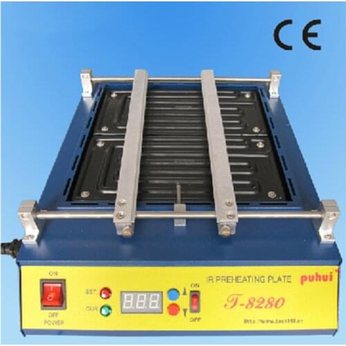 220V or 110V Puhui T8280 PCB Preheater IR Preheating Plate T-8280 IR-Preheating Oven 0-450degree Celsius Solder Repair