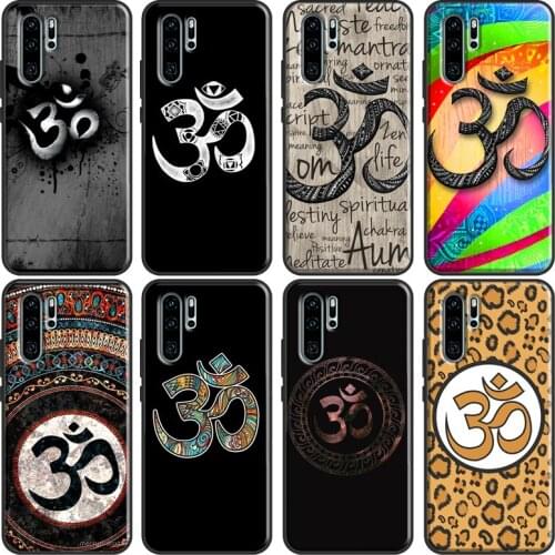 Aum om Namaste Symbol Zen Yoga Soft Phone Case For Huawei P20 P30 P40 Lite Mate 10 20 Pro P Smart 2019 2021 Back Cover