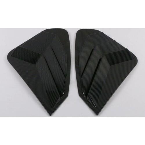 For Toyota RAV4 2019 2020 Carbon Fiber Rear Window Louver Shutter Cover Trim Car Styling Auto Accessories