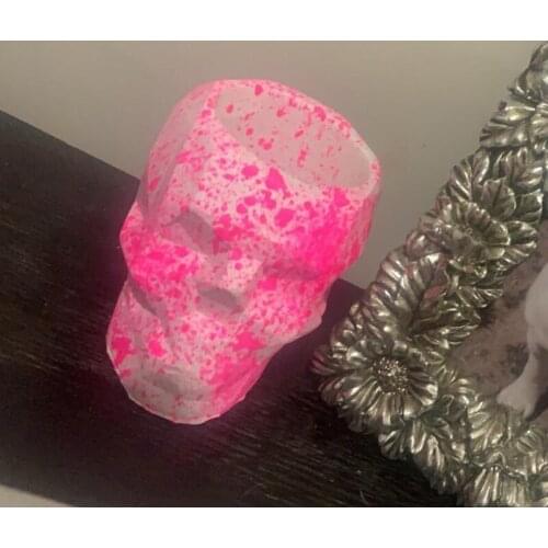 Skull Flower Pot Candle Mold European and American Classical Characters Scented Candle Material Mold Home Decoration