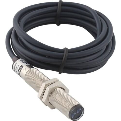 E12-DS20NA Infrared sensor M12 Diffuse Reflection Photoelectric Switch NPN Normally Open 24V Long Distance Adjustable