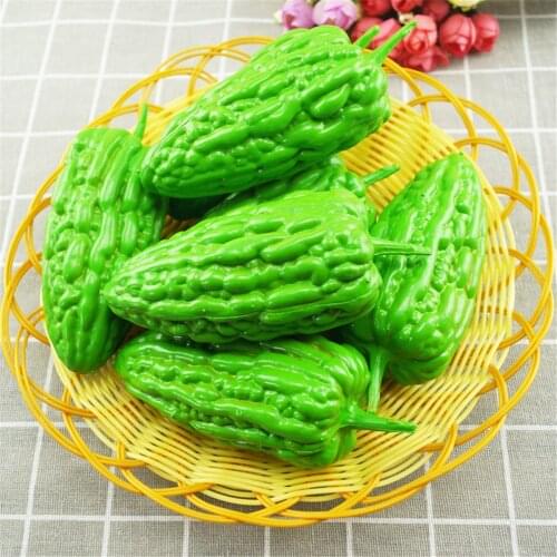Artificial vegetables dining room restaurant store shop decoration balsam pear bitter gourd bitter melon model fake vegetables