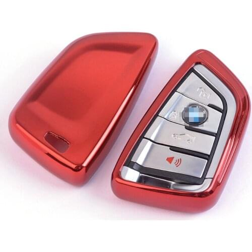 Red Soft Protective key Case Shell Cover for BMW X1 X4 X5 X6 2 M Series