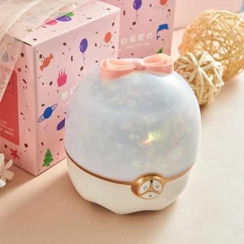 Creative Rotating Music Starry Sky Light Bluetooth Speaker Projection Lamp Childrens Gift Bedroom Led Charging Night Light