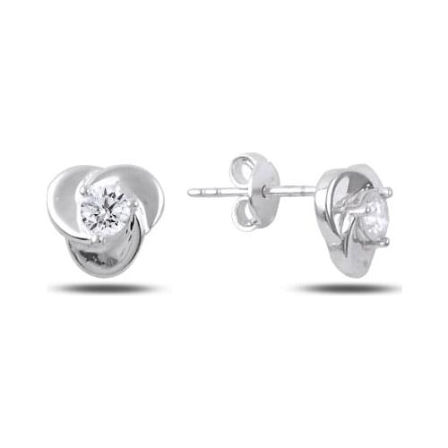 KUTAYDAN Zircon Earrings 925 Sterling Silver
