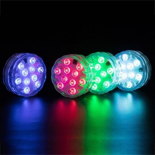 Hot Sales Led Remote Controlled RGB Diving Light Underwater Night Lamp Outdoor Swimming Pool Light Garden Decoration