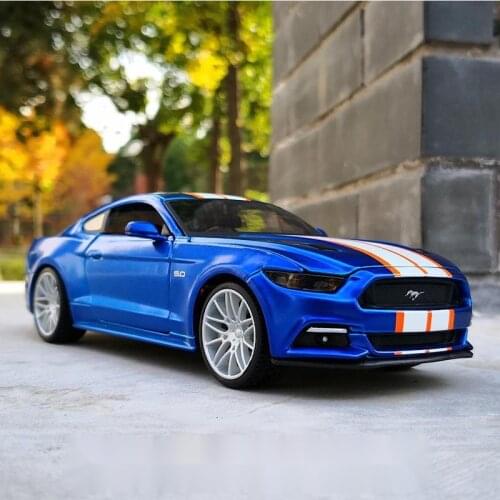 1:24 Ford Mustang GT Alloy Sports Car Model Diecasts Metal Toy Vehicles Car Model High Simitation Collection Childrens Toy Gift