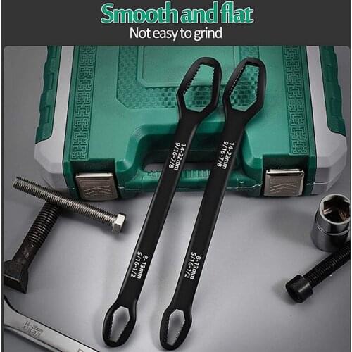 Newly Universal Double Sided Wrench Chromium Vanadium Self-Tightening Universal Wrench for Car Bicycle Repairing