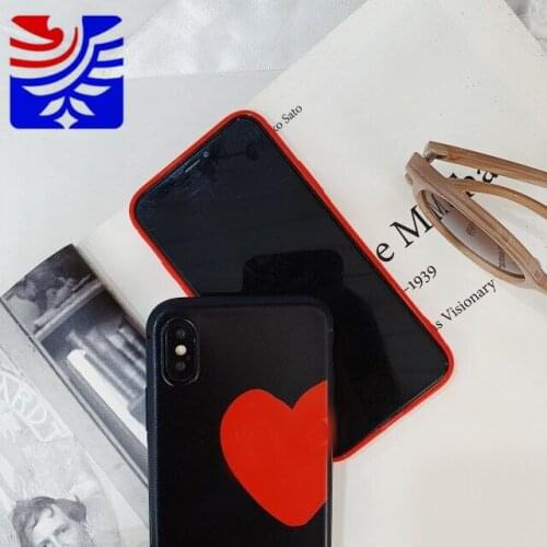 PEIPENG Love heart Phone Cases For iPhone 7 8 6s Plus Scrub Soft Candy Silicone Case For iPhone X Mas 8 7 6 6s Plus XR Christmas