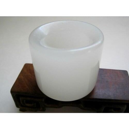 Translucent Hetian Xinjiang Jade - Archer Ring - Mutton Fat