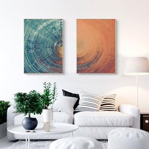 Nordic Style Poster Abstract Circle Canvas Painting On The Wall Pictures For Living Room Bedroom Modern Home Decoration Unframed
