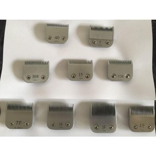 Professional pet clipper A5 blade 7FC 10# 40# 58HT 15 3F 4F 5F 7F 30# 15# fit most Andis Oster clippers Pet Grooming Replacement