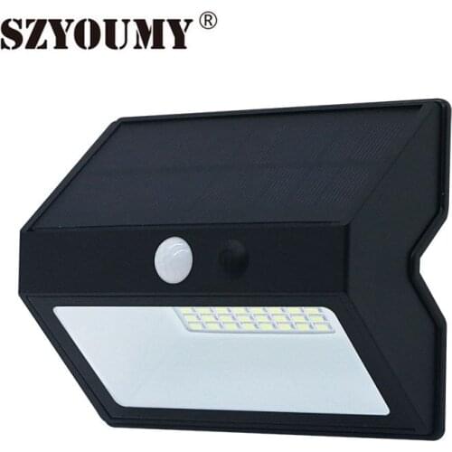 SZYOUMY High Bright 48 Leds Solar Wall Light Smd 5730 20w Motion Sensor Solar Garden Lighting