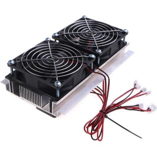 DIY Peltier Cooler Kit 12V Semiconductor Thermoelectric Cooler Cooling System Heatsink Module +Fan for Big Refrigerator