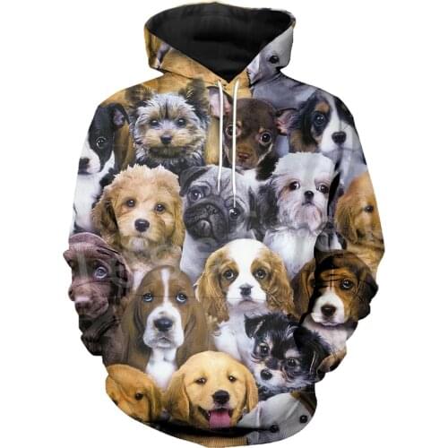 Tessffel Animal Cartoon Cute Dog Art Tracksuit Casual Harajuku 3D Print Hoodie/Sweatshirt/Jacket/Men Women New Fashion s5