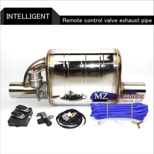 2.5" Exhaust System Stainless Steel Electric Exhaust CutOut Valve With Electronic Remote Control Switch Muffler exhaust pipe