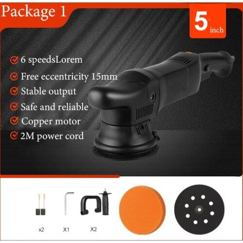 1250w high speed CLOVER 15mm track double action polishing machine DA15 Plus