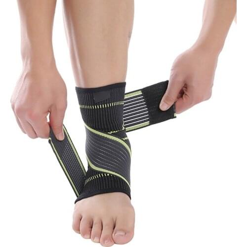 1 PC Sports Ankle Brace Running Compression Strap Sleeves Support Weave Elastic Bandage