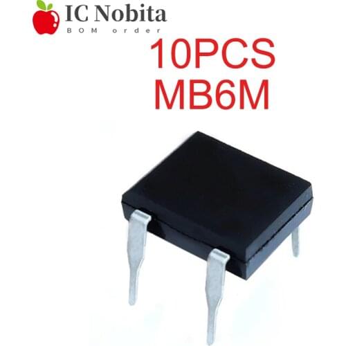 10PCS MB6M 0.5A 600V DIP-4 New