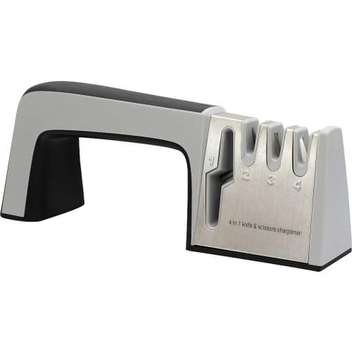 4 in 1 Professional Knife Sharpener Knife&Scissors Sharpening Stone 4 Stages Kitchen Grinder knives Whetstone Sharpener Tools