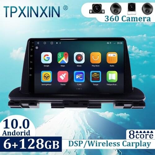 6+128GB For Kia Cerato 2018-2020 Android10 Carplay Radio Player Car GPS Navigation Head Unit Car Radio with Screen