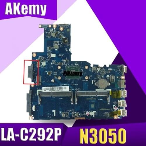 AIWBO/B1 LA-C292P Laptop motherboard For Lenovo B41-30 motherboard with N3050 CPU no fingerprint connector tested 100