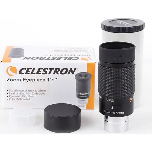Celestron astronomical telescope 8-24mm Zoom Eyepiece 1.25inch 31.7mm Fully Multi-Coated Continuous zooming variable Folding