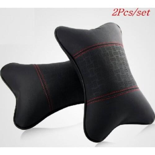 For Buick For Opel Leather neck seat cushion pillow / Car Headrest / Car Leather Cushion Supplies Neck Auto Safety Pillow