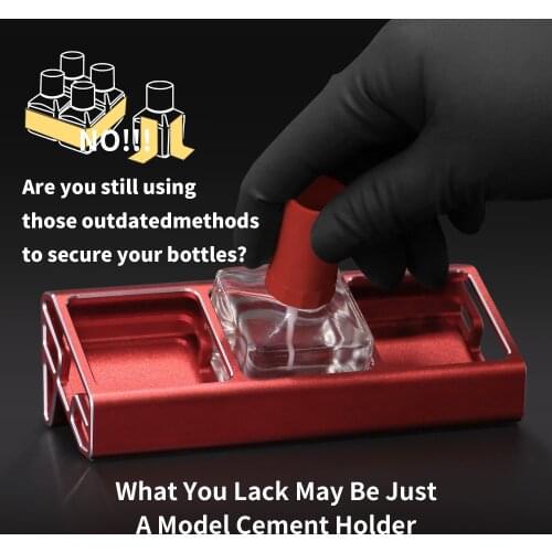 Dspiae AT-CH Overturn Preventing Glue Bottle Seat MODEL CEMENT HOLDER Assembly Tool Hobby Accessory