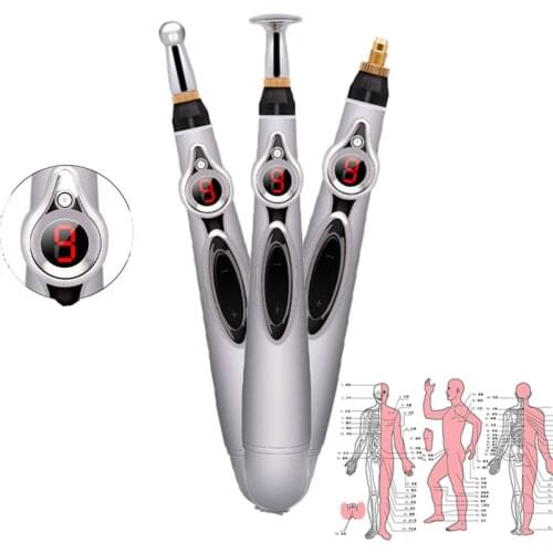 Electronic Acupuncture Pen Electric Meridians Laser Therapy Heal Massage Pen Meridian Energy Pen Relief Pain Tools