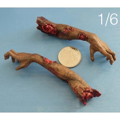 3ATOYS 1/6 Soldier Accessories The Walking Dead Zombie Hands Model for 12" Action Figure Toy