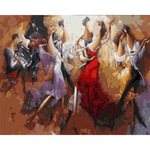 GATYZTORY Frame Figure Painting By Numbers Wall Art Picture Canvas By Numbers Handpainted For Home Decors Gift