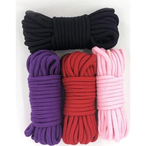 10m/20m Cotton Rope Female Adult Sex products Slaves SM Bondage Soft Cotton Rope Adult Games Binding Rope Role-Playing Sex Toy