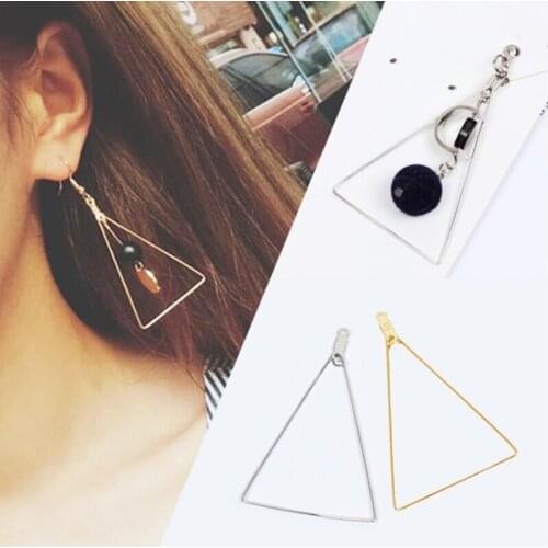 10pcs White K/Gold Pendant Connectors for DIY Earrings Jewelry Making Findings Handwork Stud/Drop Earrngs Accessories Wholesale