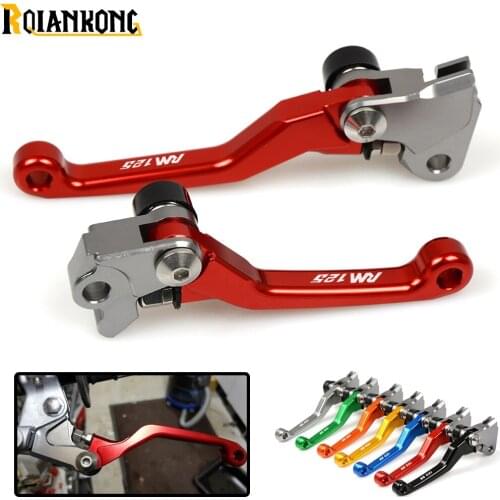 Logo RM125 dirt bike Pivot Brake Clutch Levers foldable motorbike brake For For SUZUKI RM125/250 96-08 RM125 RM250 RM 125